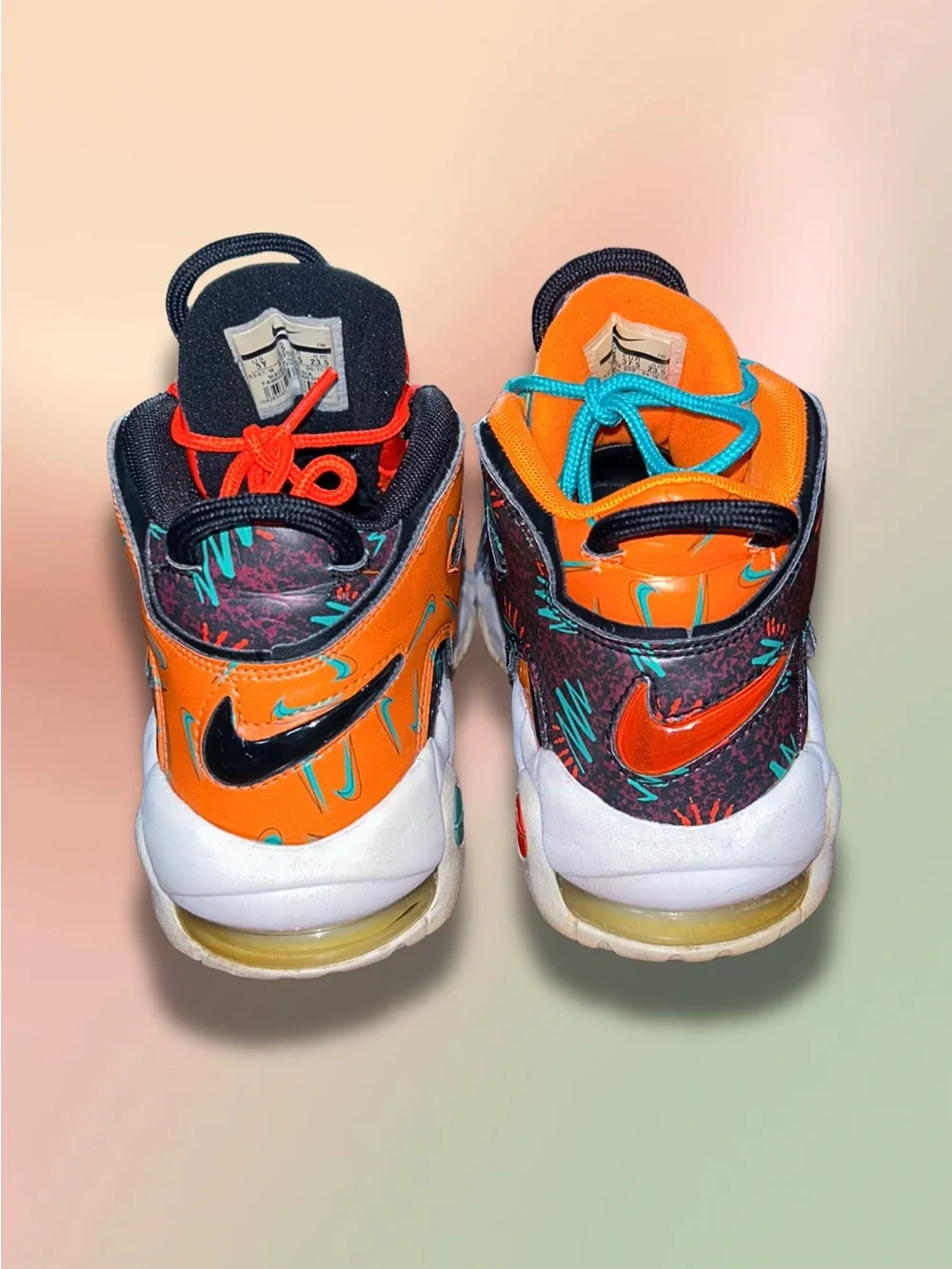 Nike Air More Uptempo GS What The 90s AT3408-800 Youth 5Y Shoes